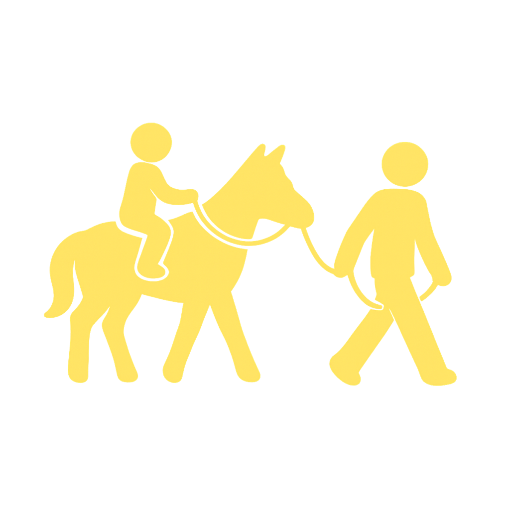 Leading the way with a child rider Copy